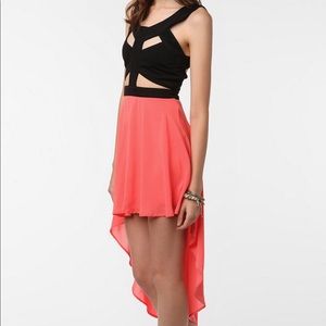 NWOT Urban Outfitters sexy hi-lo dress w/ cutouts